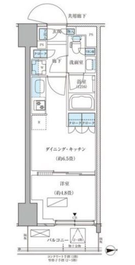 パークアクシス品川天王洲アイル　227号室　間取り