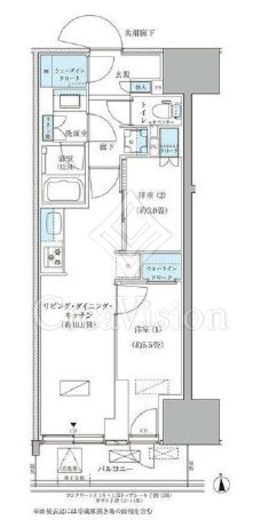 パークアクシス品川天王洲アイル　1110号室　間取り