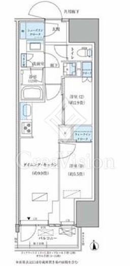 パークアクシス品川天王洲アイル　1112号室　間取り