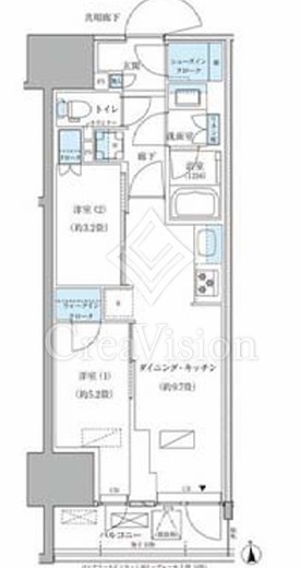 パークアクシス品川天王洲アイル　710号室　間取り