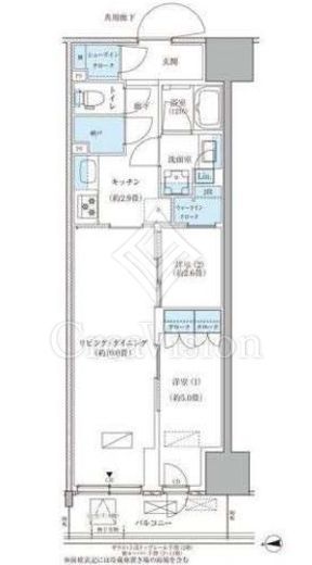 パークアクシス品川天王洲アイル　903号室　間取り