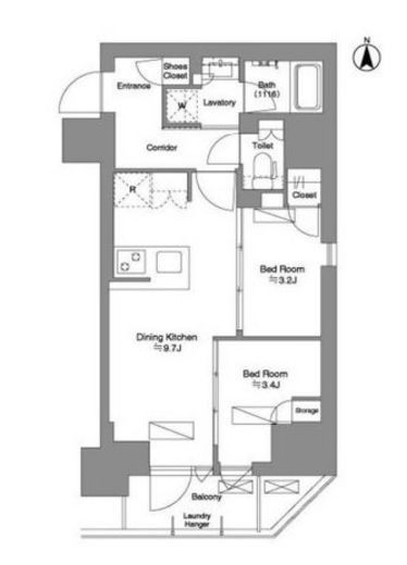 ブリリアイスト新御徒町　301号室　間取り