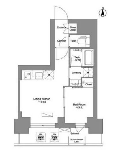 ブリリアイスト新御徒町　402号室　間取り