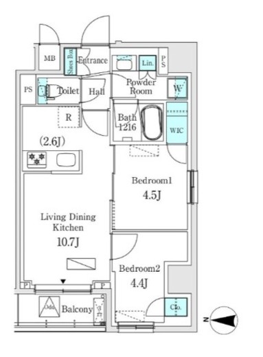 ASMACI MAISON両国Ⅰ (アスマチメゾン両国Ⅰ)　705号室　間取り