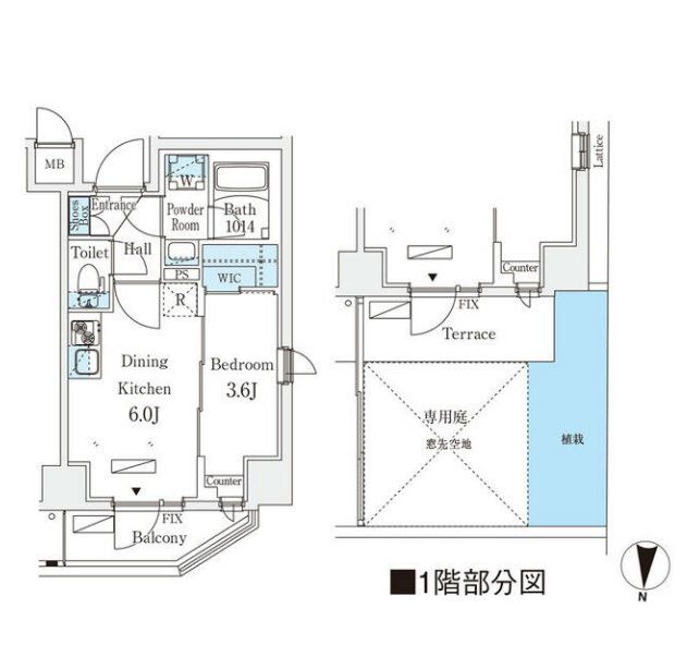 リテラス住吉　101号室　間取り