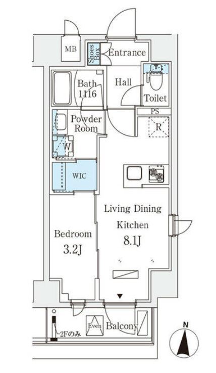 リテラス住吉　604号室　間取り