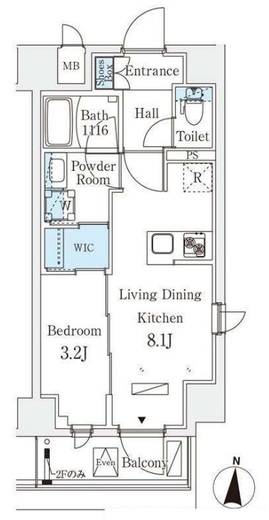リテラス住吉　704号室　間取り