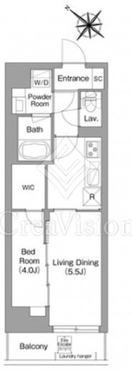 コンフォリア・リヴ豊洲キャナル　704号室　間取り