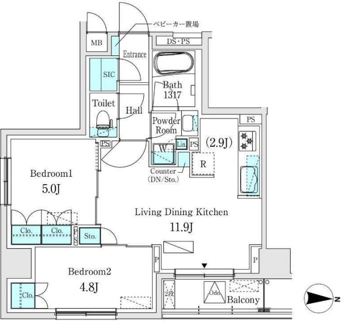 ASMACI MAISON両国Ⅰ　602号室　間取り