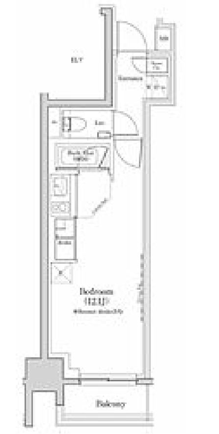 ザ・パークハビオ日本橋三越前　902号室　間取り