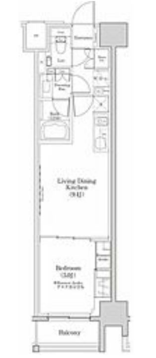 ザ・パークハビオ日本橋三越前　303号室　間取り