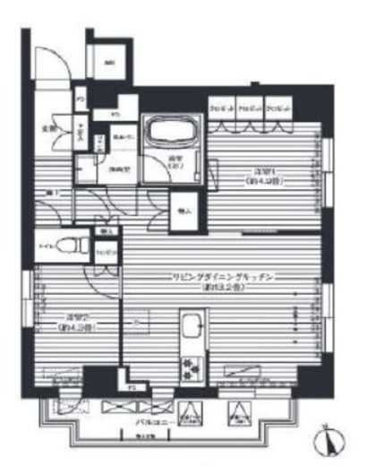 Arbre深川　201号室　間取り