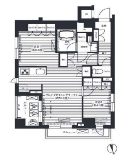 Arbre深川　503号室　間取り
