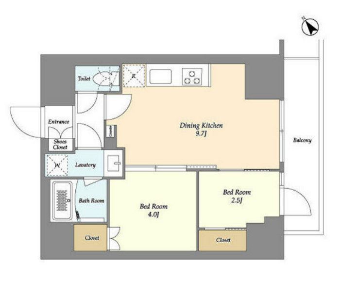 オーキッドレジデンス西大井　1402号室　間取り