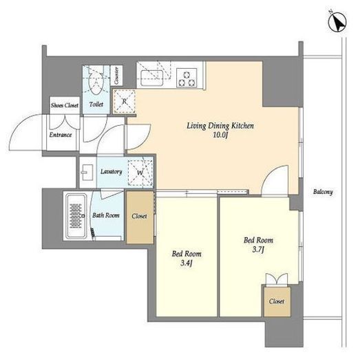 オーキッドレジデンス西大井　1303号室　間取り