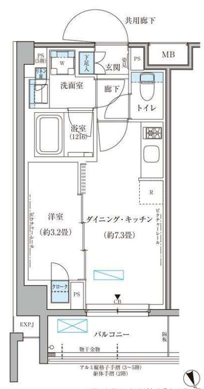パークアクシス文京本郷　428号室　間取り
