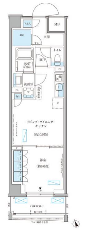 パークアクシス文京本郷　204号室　間取り