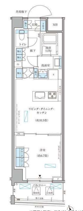 パークアクシス文京本郷　402号室　間取り