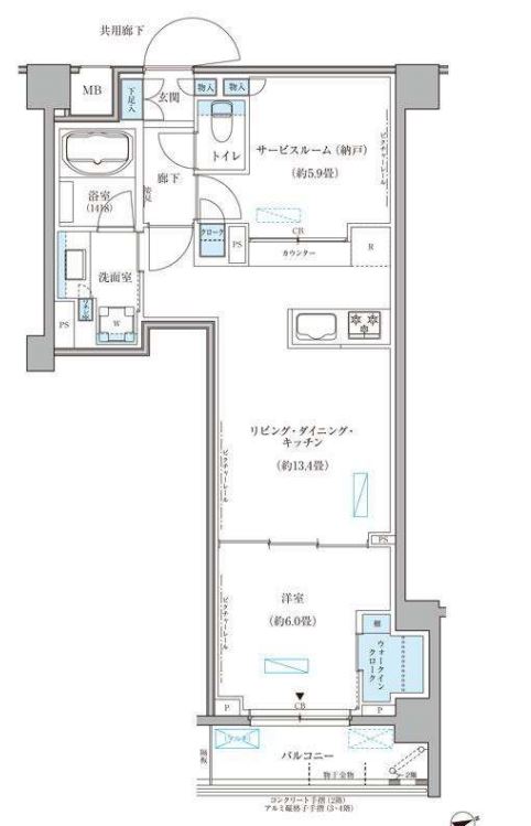 パークアクシス文京本郷　215号室　間取り