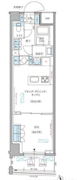 パークアクシス文京本郷　202号室　間取り