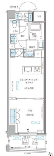 パークアクシス文京本郷　202号室　間取り