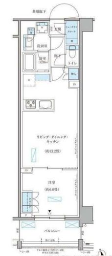 パークアクシス文京本郷　203号室　間取り