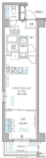 パークアクシス文京本郷　205号室　間取り