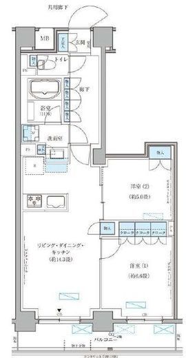 パークアクシス文京本郷　214号室　間取り