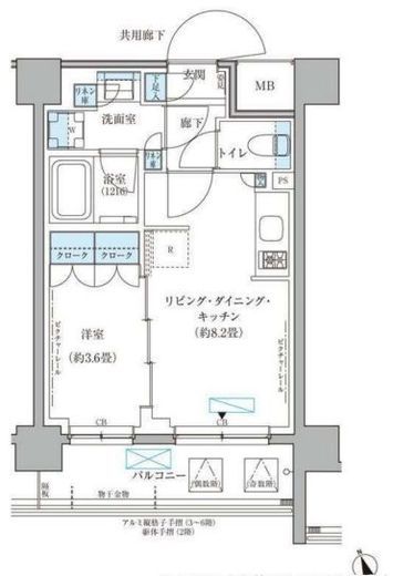 パークアクシス文京本郷　324号室　間取り