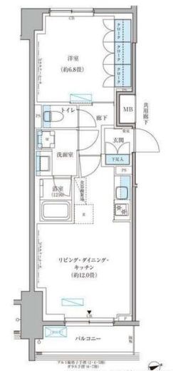パークアクシス文京本郷　410号室　間取り