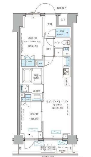パークアクシス文京本郷　508号室　間取り