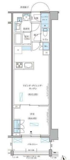 パークアクシス文京本郷　503号室　間取り