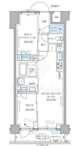 パークアクシス文京本郷　506号室　間取り