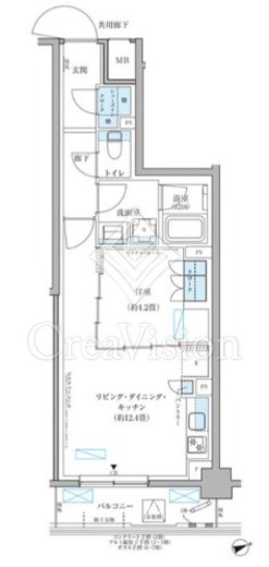 パークアクシス文京本郷　312号室　間取り