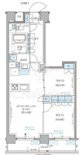 パークアクシス文京本郷　314号室　間取り