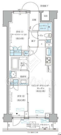 パークアクシス文京本郷　207号室　間取り