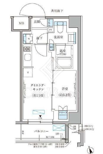 パークアクシス文京本郷　515号室　間取り