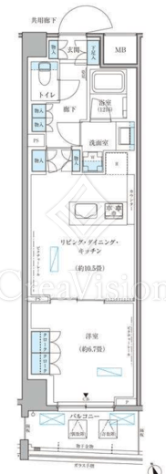 パークアクシス文京本郷　602号室　間取り