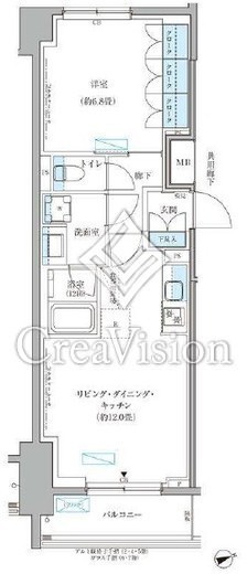 パークアクシス文京本郷　608号室　間取り