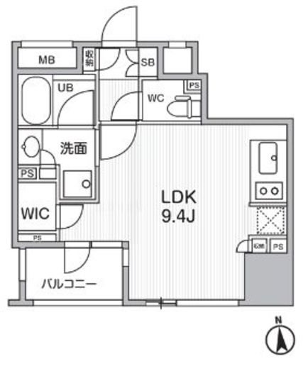シーズンフラッツ新御徒町　1105号室　間取り