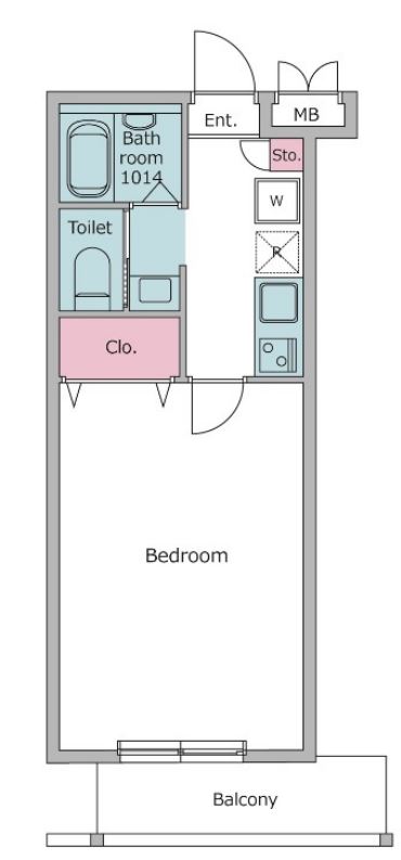 パークフラッツ西早稲田　205号室　間取り