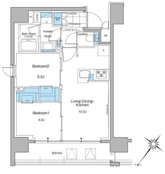 ルフォンプログレ西大井プレミア　714号室　間取り