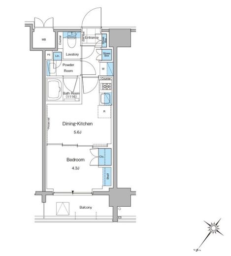 ルフォンプログレ西大井プレミア　208号室　間取り