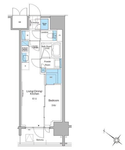 ルフォンプログレ西大井プレミア　304号室　間取り