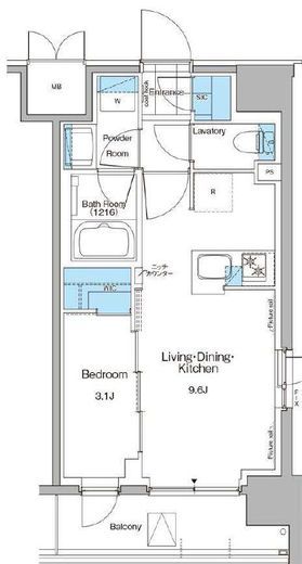 ルフォンプログレ西大井プレミア　606号室　間取り