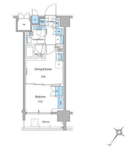 ルフォンプログレ西大井プレミア　812号室　間取り