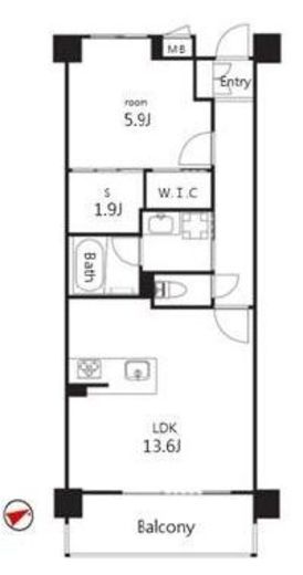 オーパスレジデンス吉祥寺　307号室　間取り