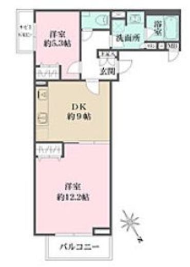 SILVERADO SHIBASAKI-CHO (シルバラード柴崎町)　309号室　間取り