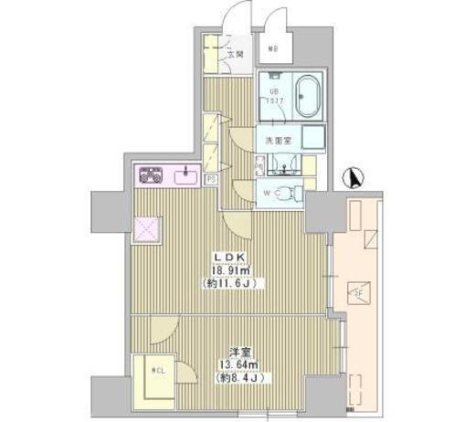 フェアステージ武蔵野　303号室　間取り