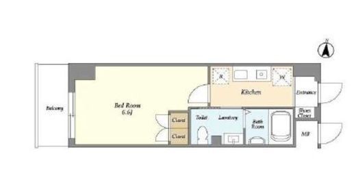 Daffitto三鷹 (ダフィット三鷹)　107号室　間取り